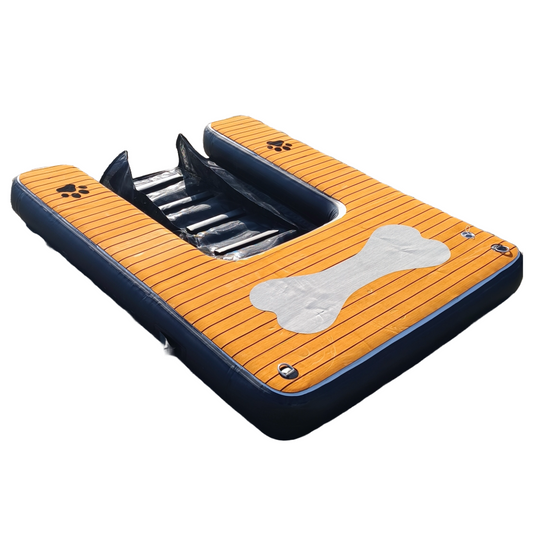 #1.4 BalatonFloat Felfújható kutya vízi rámpa 2 m x 1,5 m x 0,2 m