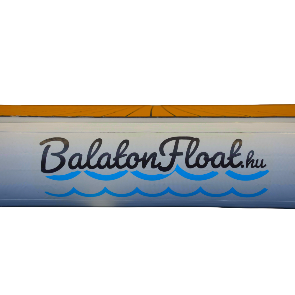 BalatonFloat 4x2 Meter - Fürdőplatform, úszóstég, úszósziget, opcionális tartóval fürdőlétrához vagy TEMO 450 elektromotorhoz és Logo