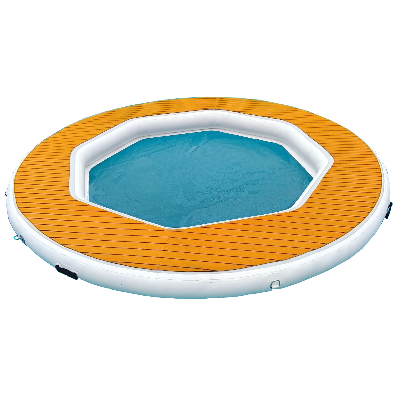 #4 BalaFloat dmuchana platforma kąpielowa, pływająca platforma, wyspa do pływania, pierścień o średnicy 2,74 m