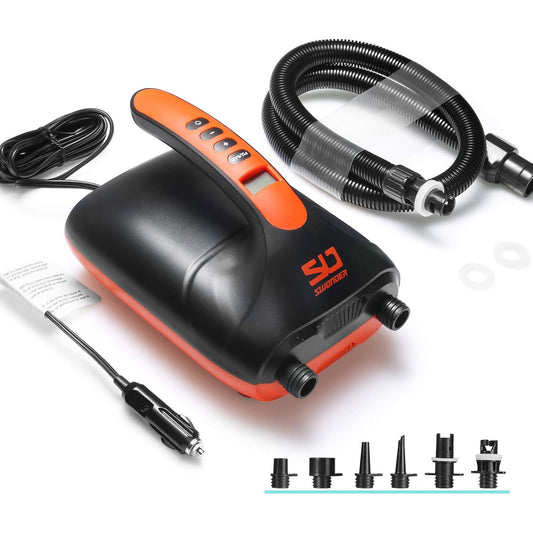Swonder 20 PSI elektromos SUP pumpa – kétfokozatú intelligens felfújás, 3 SUP egymás után, alkalmas paddle boardhoz, csónakhoz, kajakhoz